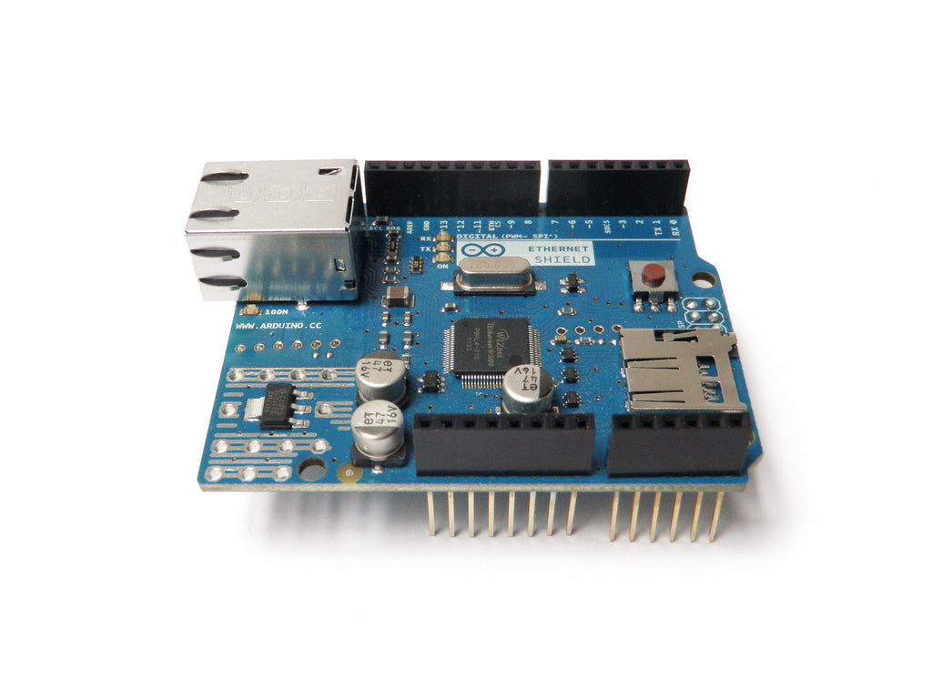 Arduino Ethernet shield R3 con Conector micro SD - Ensamblado