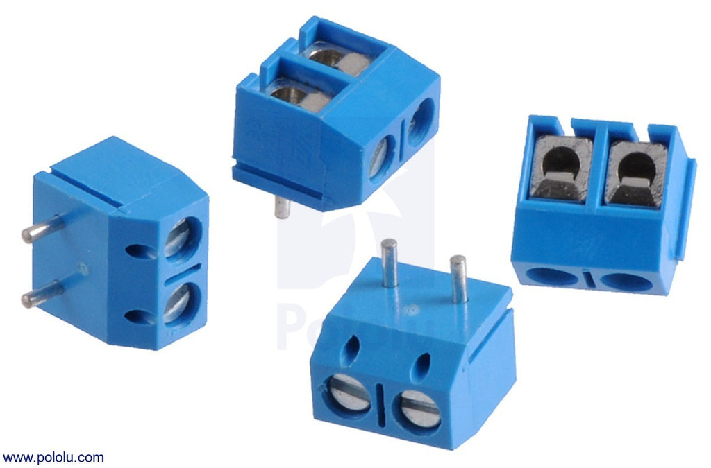 Bloque Terminales con Pitch 2.54mm (2-Pin) (Azul)