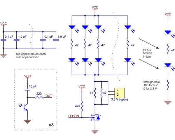 Arreglo de sensor Seguidor de Linea - QTR-8RC 8 Sensores