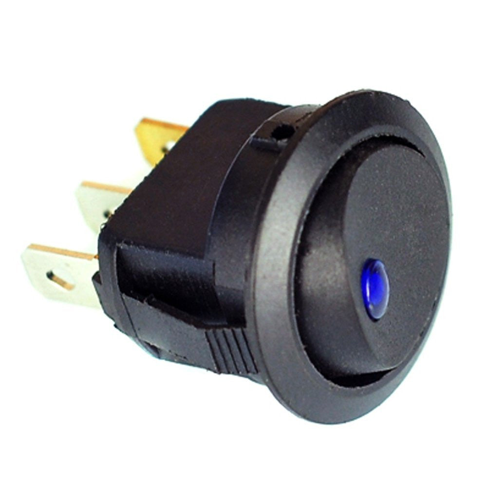 Interruptor ON/OFF - Redondo con LED Azul